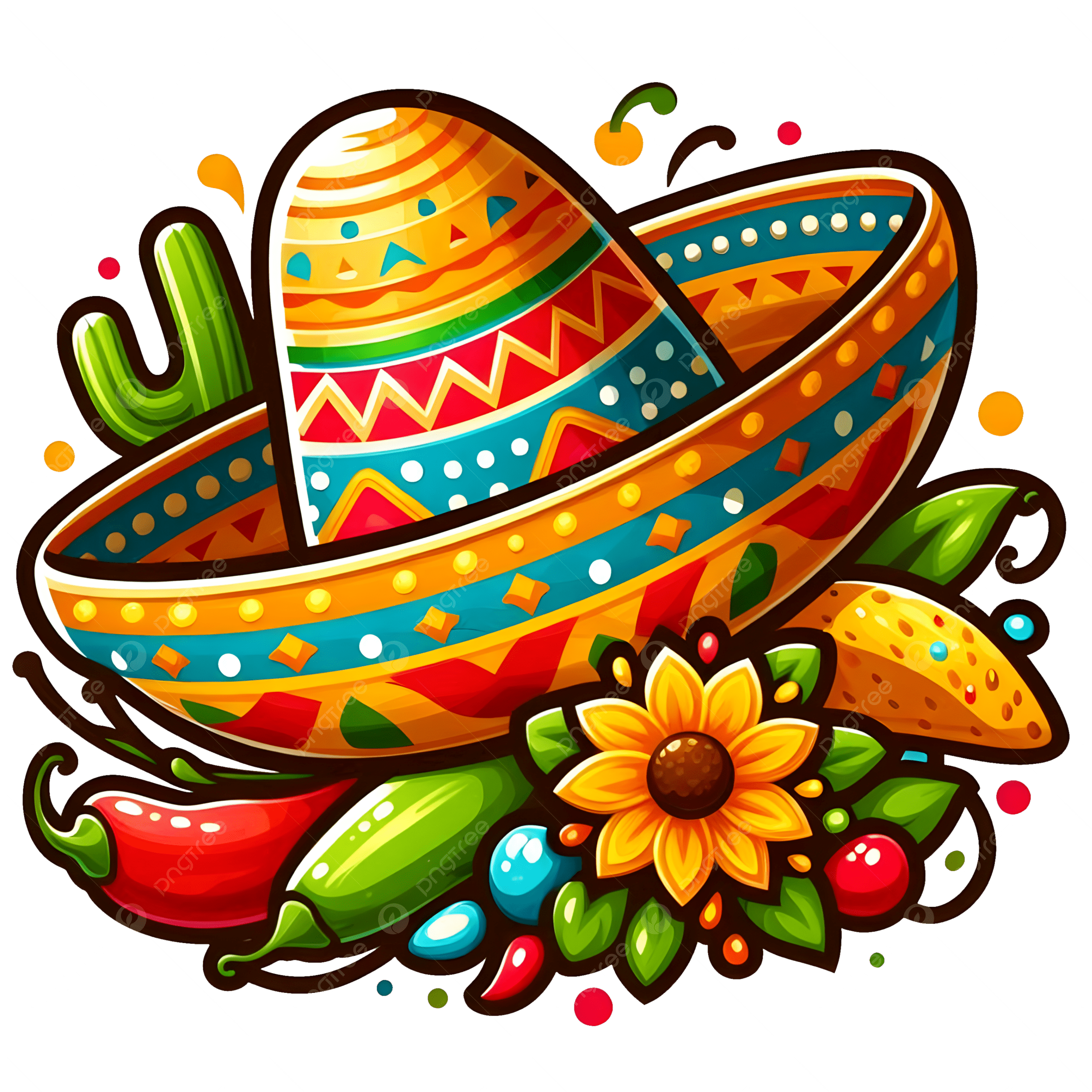 cinco de Mayo colored hats